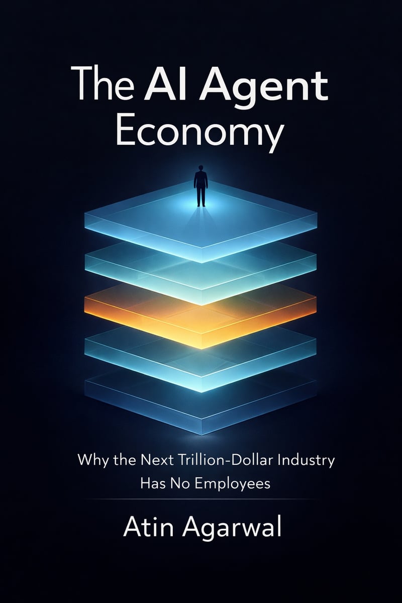 Book cover: The AI Agent Economy by Atin Agarwal